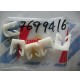 FORCELLA ALZACRISTALLI FISSAGGIO FIAT LANCIA CONFEZIONE 5 PEZZI 7699416